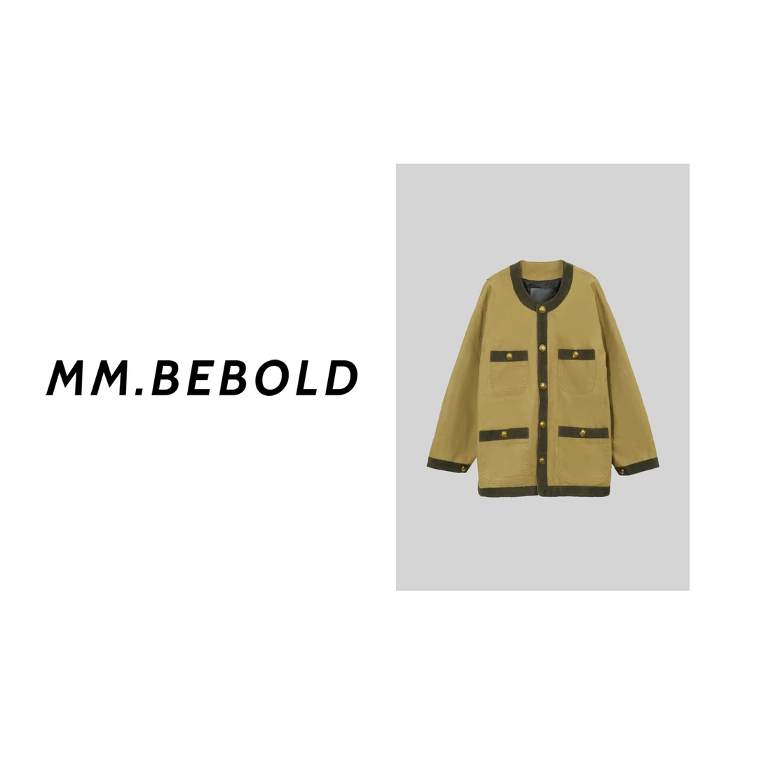 【妙姐精选】明日诗 复古多口袋工装棉服XYXS1015