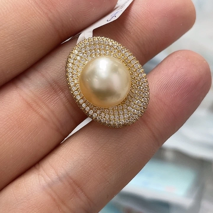 海水珍珠颈饰银S925镶嵌