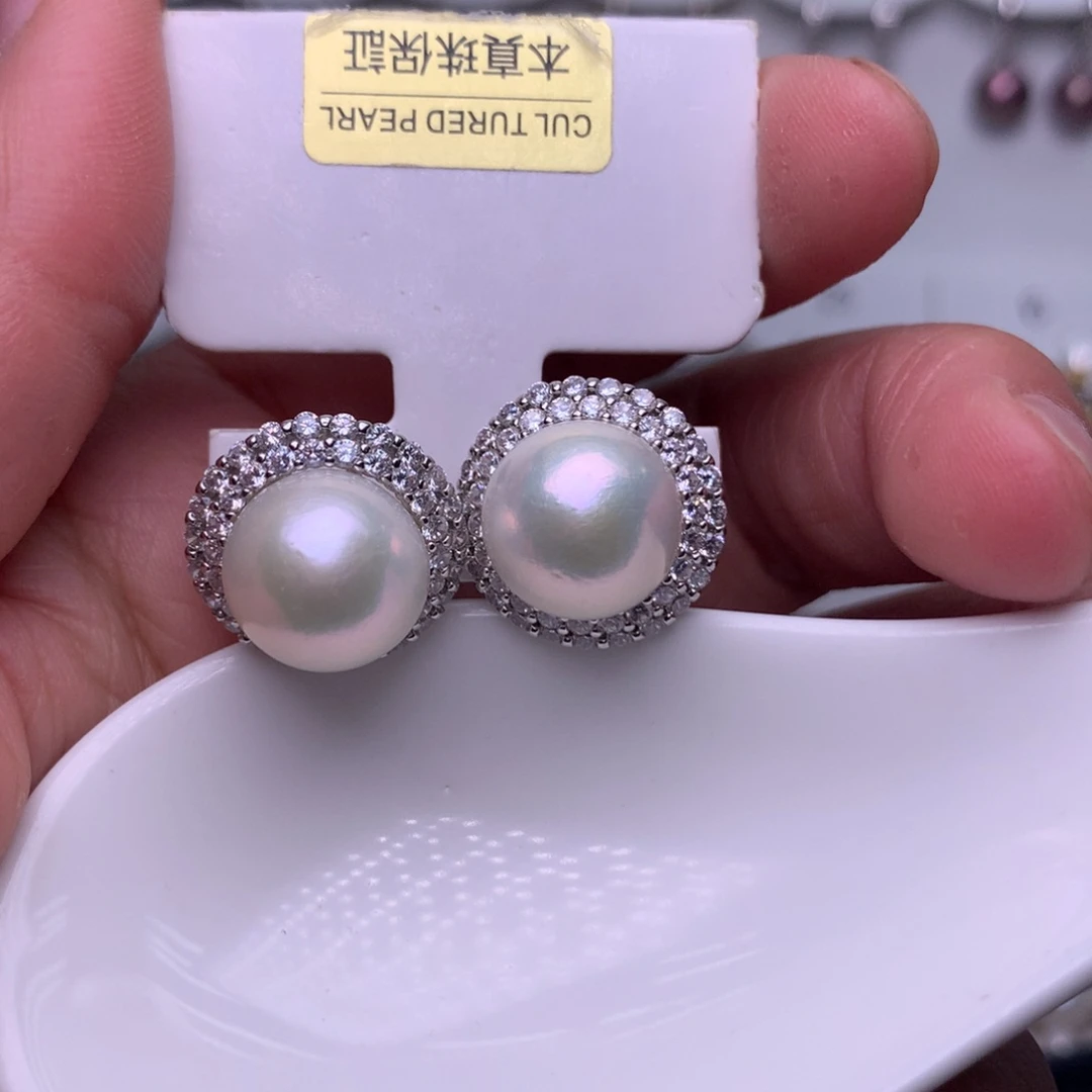 未镶嵌耳饰淡水珍珠