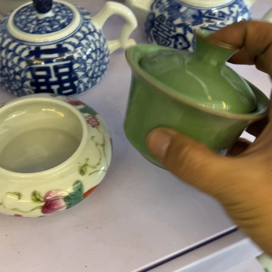 巴***尔瓷片瓷器摆件、茶室雅器