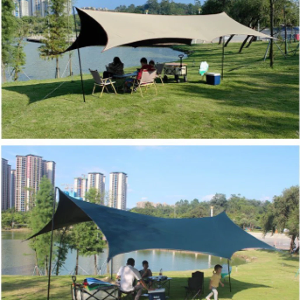 天幕3*3黑胶户外天幕蝶形