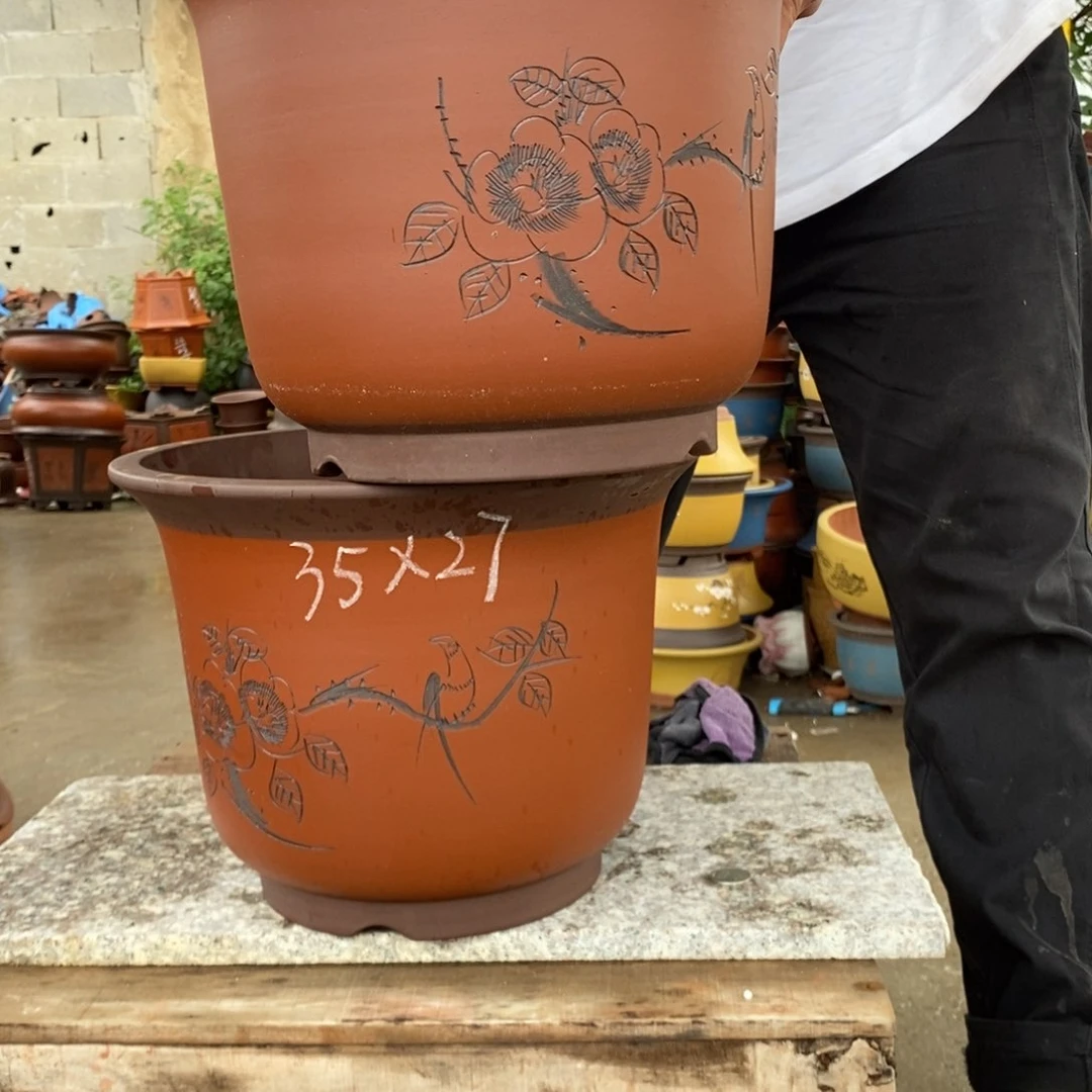 紫砂花盆紫砂壶的时候