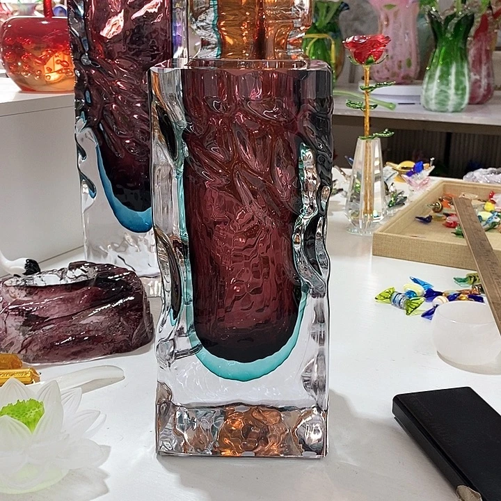 水晶花瓶高26厘米口径8厘米