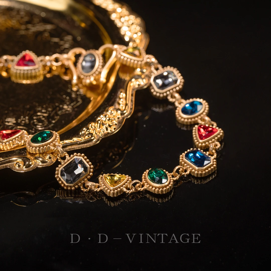 铜合金仿水晶项链 项链欧美气质