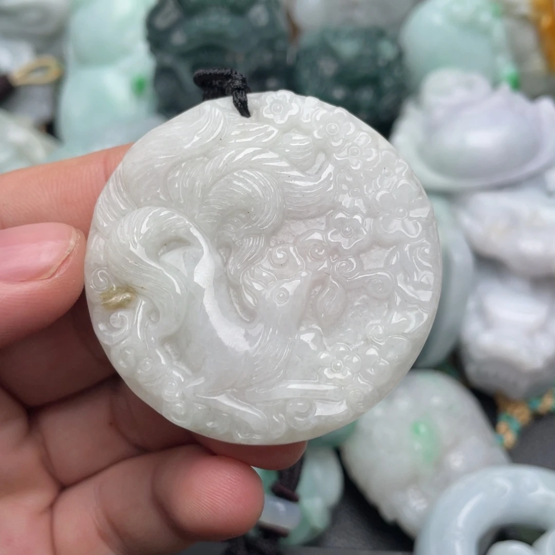 翡翠未镶嵌吊坠(不含链)