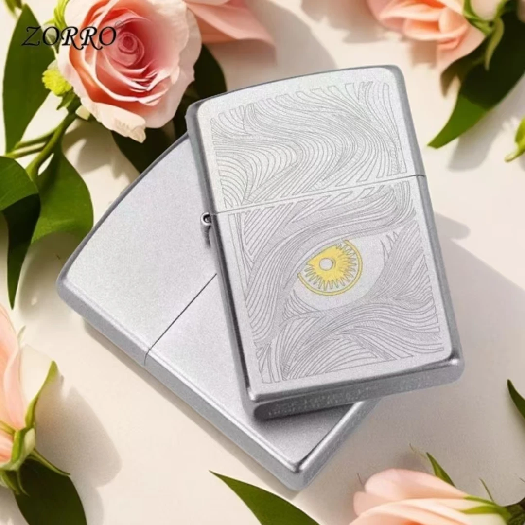 ZORRO佐罗秋水含睛煤油打火机正版防风个性创意高颜值送男友礼物
