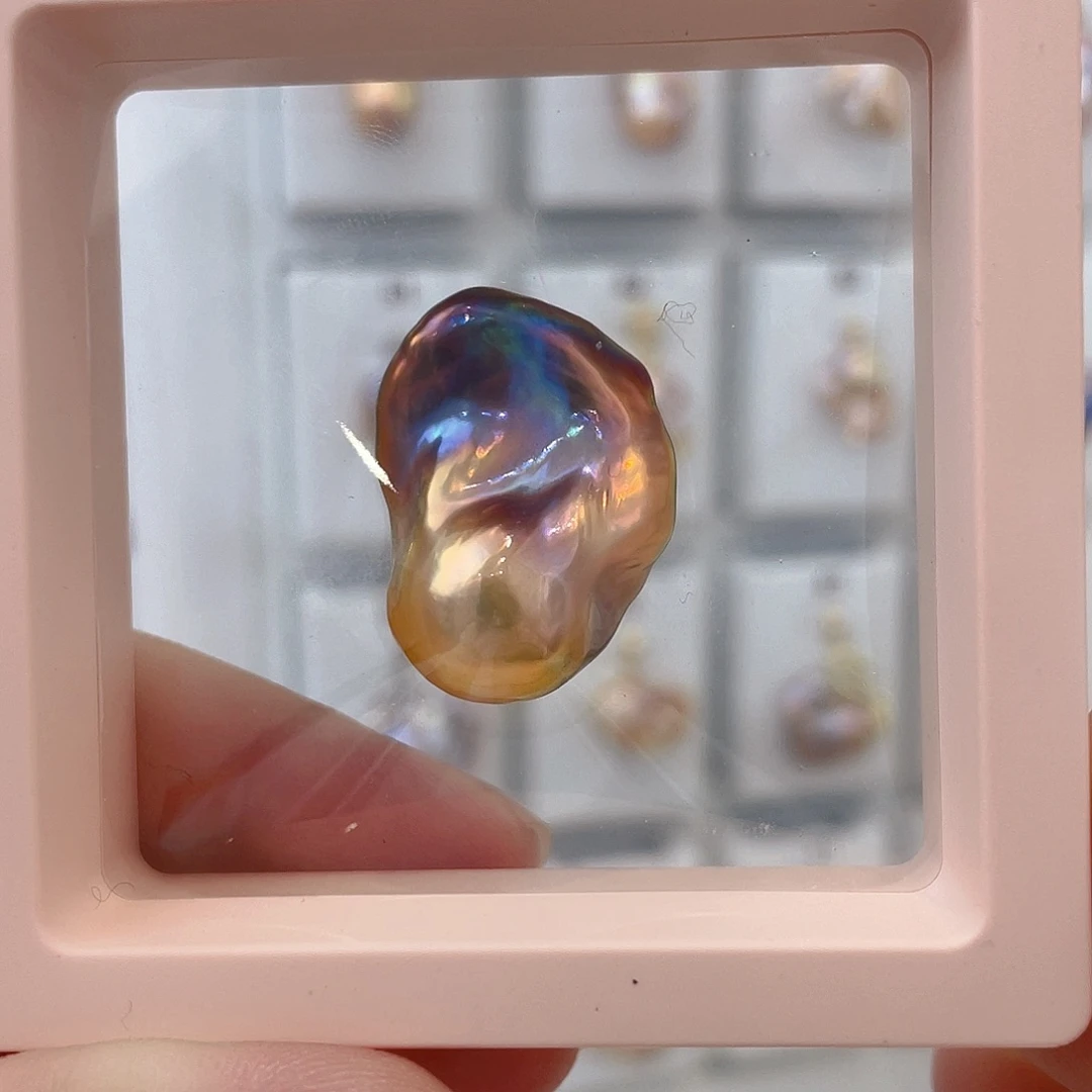 淡水珍珠颈饰银S925镶嵌哮*