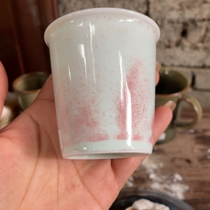 杯平***福浪鬼柴烧 釉绘柴烧