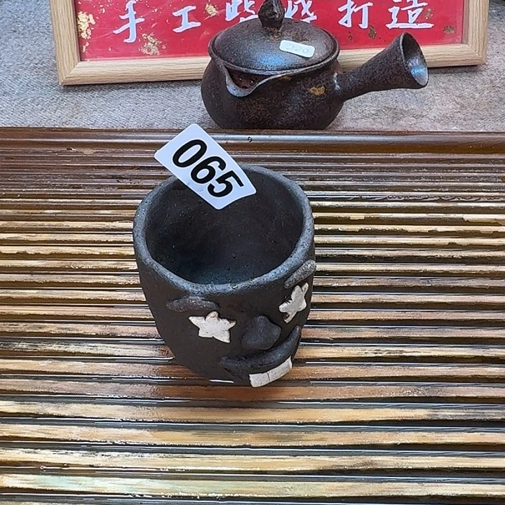 纯手工制作粗陶茶具