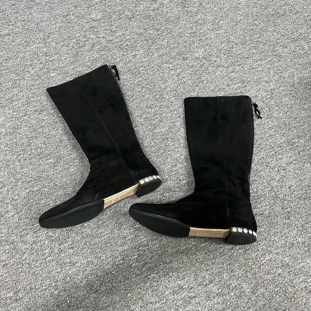 99新 AMIPARIS miumiu 高筒靴 37.5码