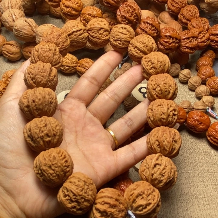 文玩核桃吊坠白茬八棱手持