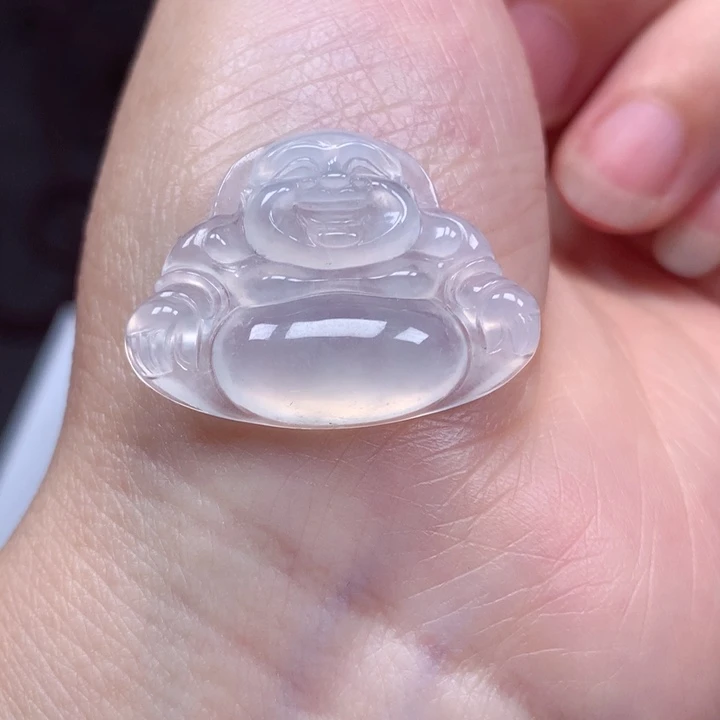 翡翠未镶嵌颈饰冰种佛公