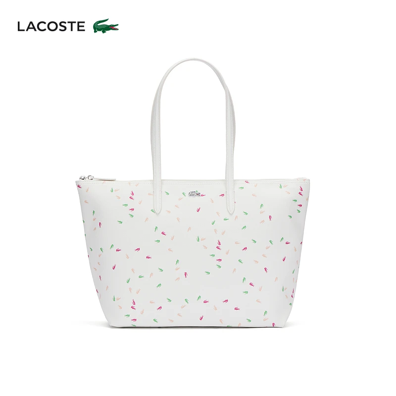 LACOSTE法国鳄鱼女士25秋季新款时尚印花托特包|NF4937SJ