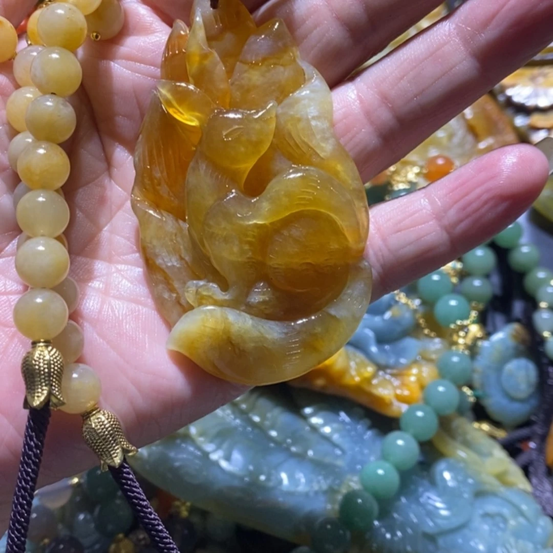 【闪购商品】岫玉毛衣链未镶嵌