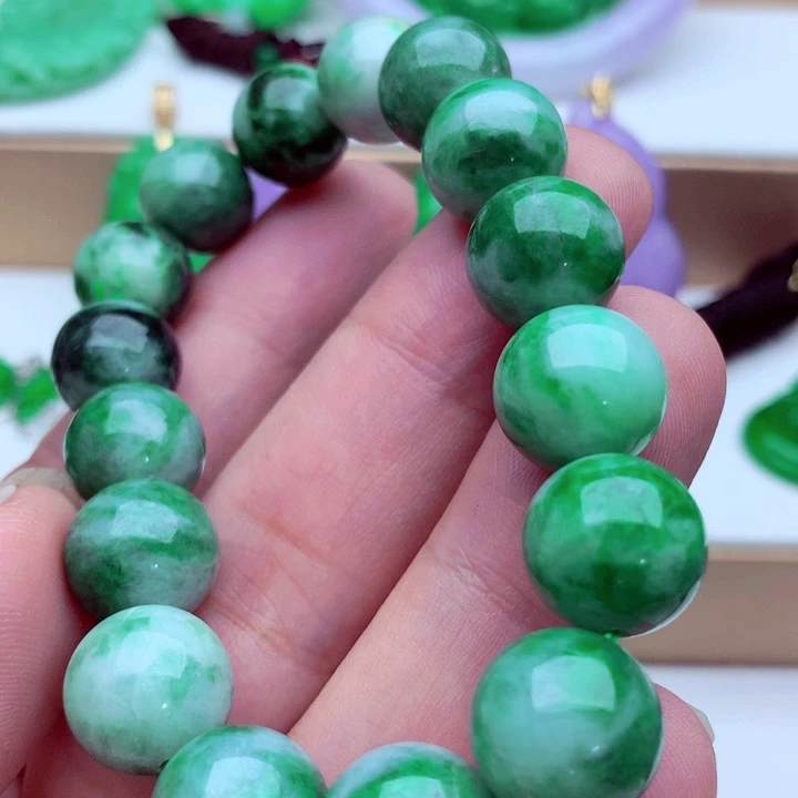 翡翠未镶嵌手链手串