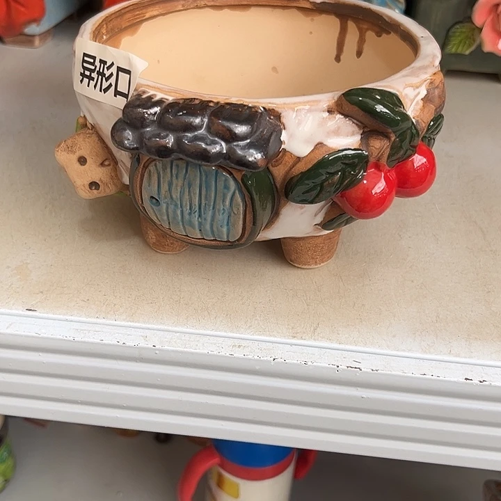 粗陶材质多肉花盆