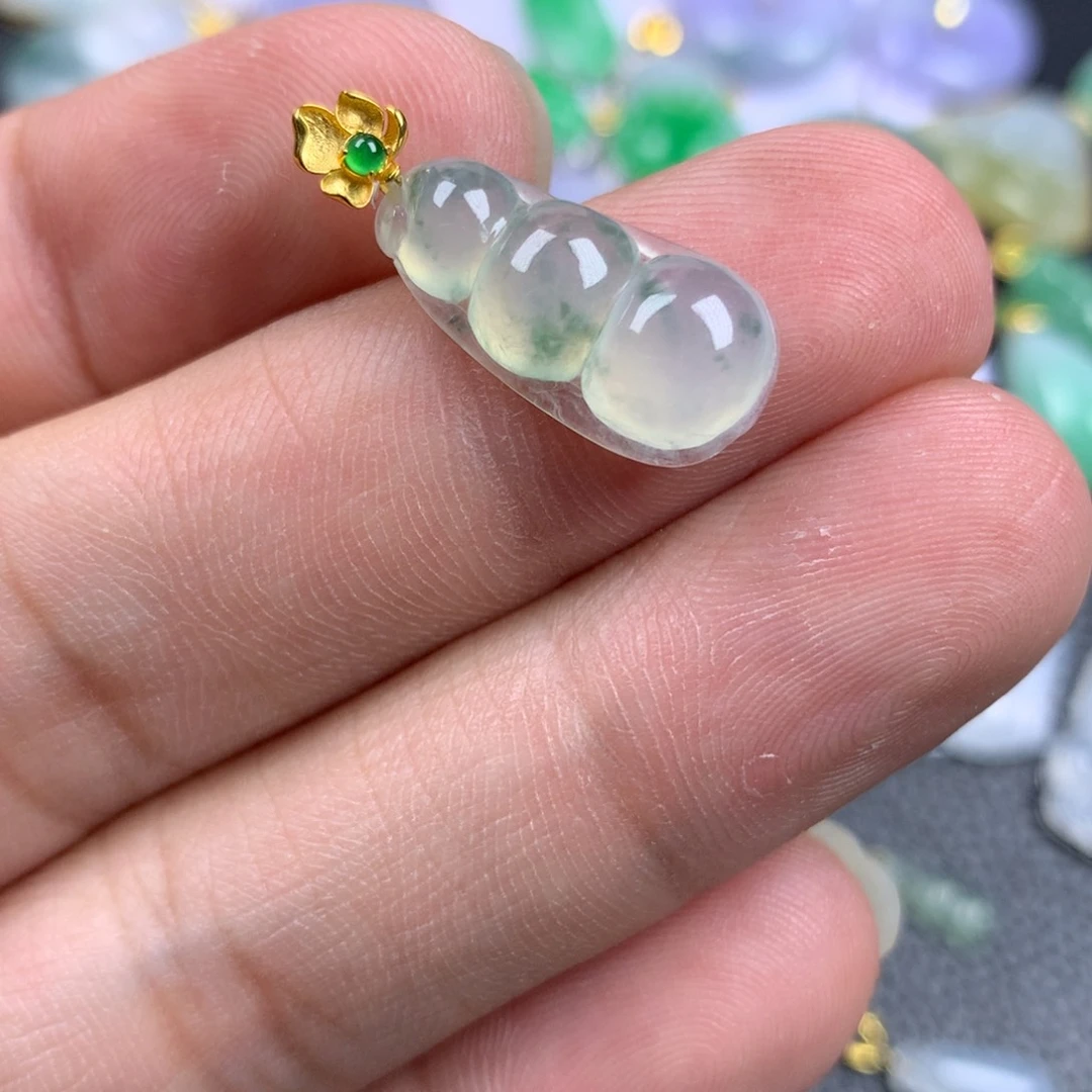 【闪购商品】翡翠18K金镶嵌颈饰翡翠