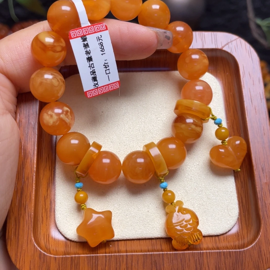 蜜蜡未镶嵌手链手串