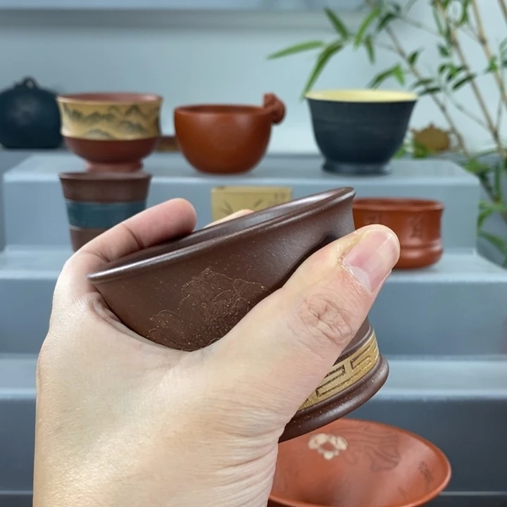 火***5宜兴紫砂手工主人杯