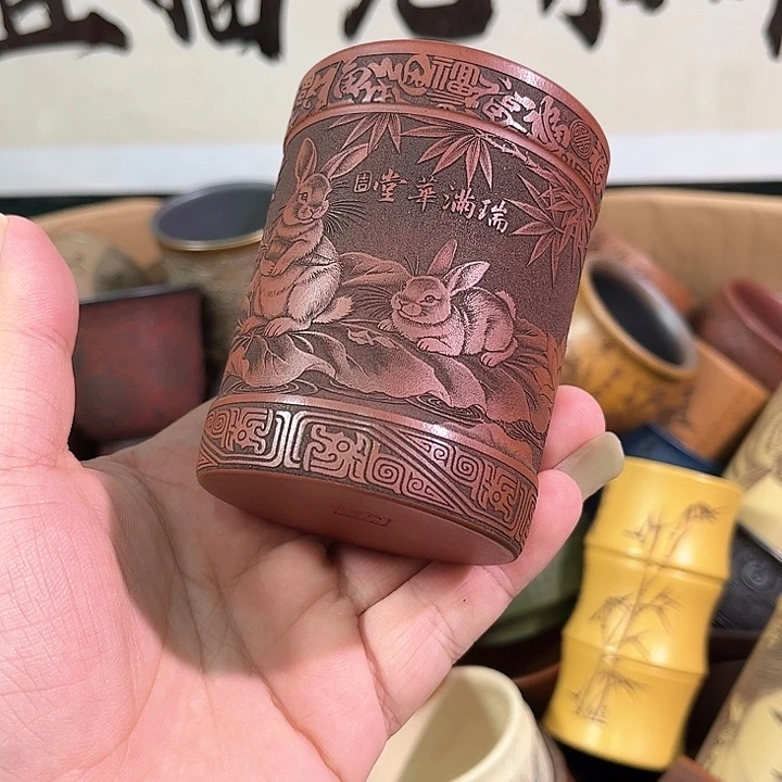 茶杯紫砂全手工紫砂主人杯