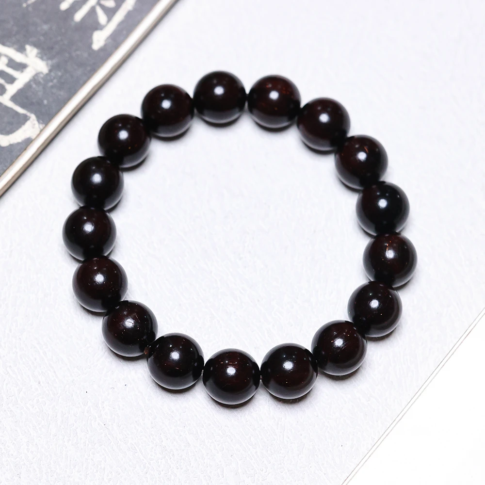 【高兴出品】XY14 小叶紫檀12mm金星圆珠手串