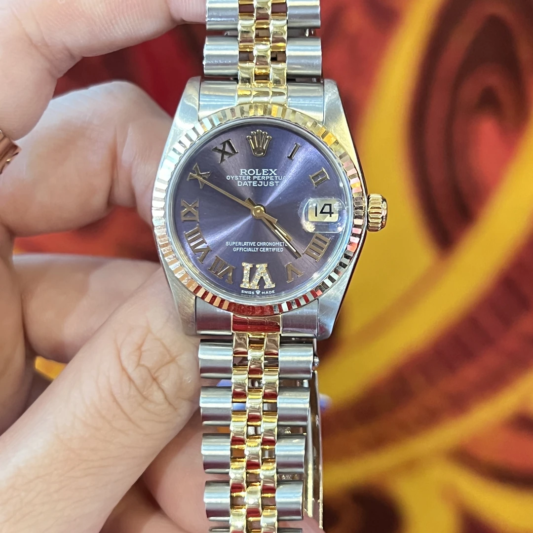 99新 Rolex/劳力士 表展女装日志型系列68273腕表/后钻/WHP035710