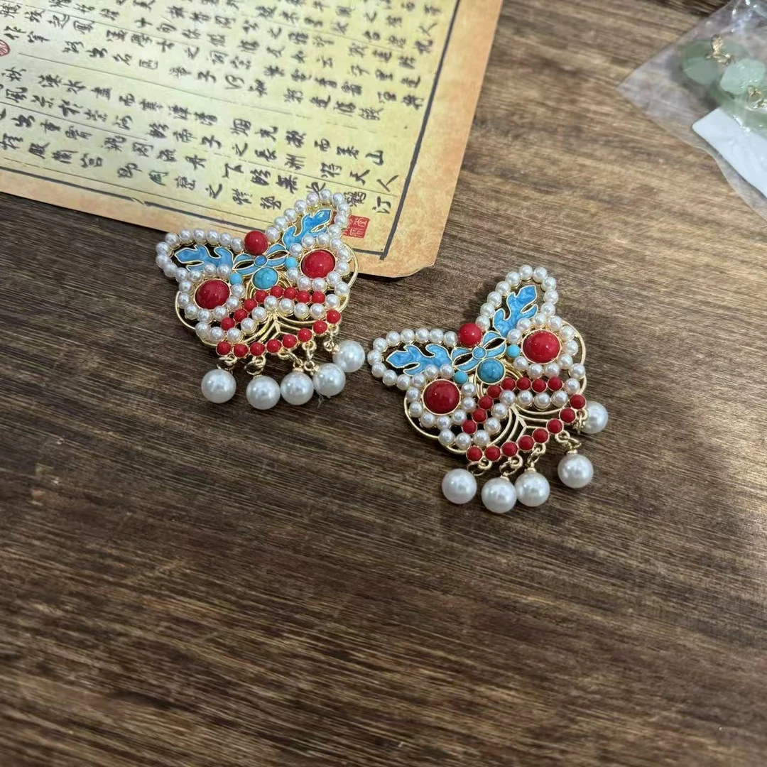 合金醒狮两只。前尘梦古风汉服配饰