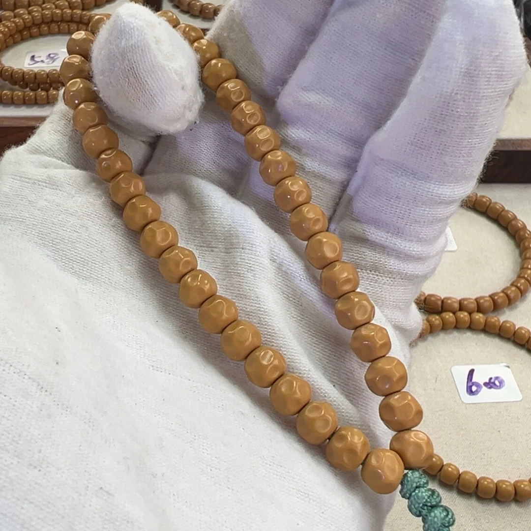 手串橄榄核6.7mm全无白手工无相手持