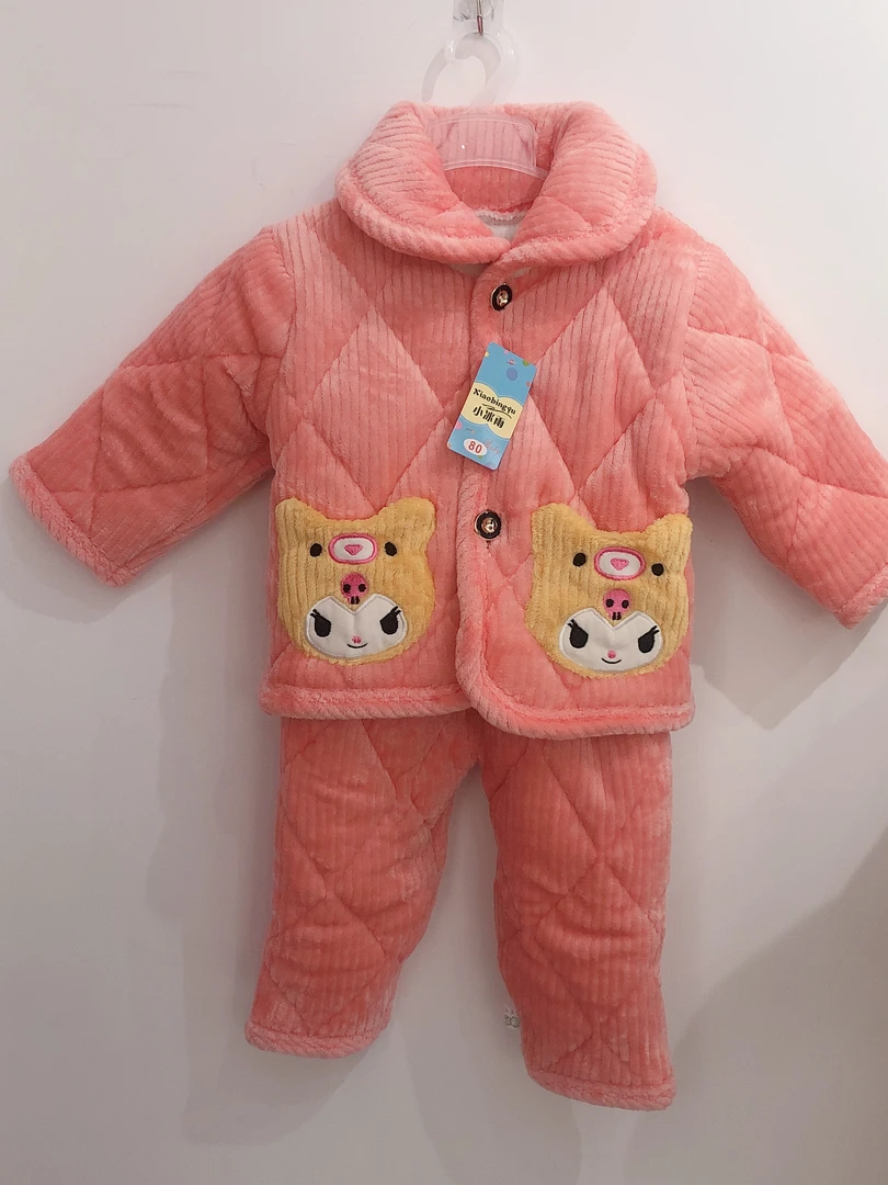 宝宝加厚卡通居家服