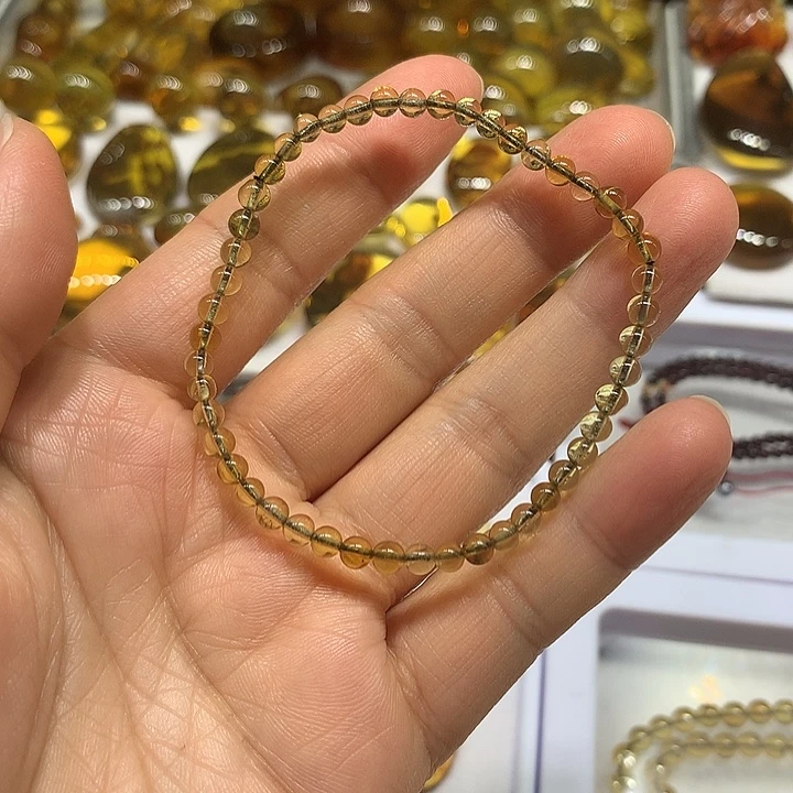 琥珀未镶嵌手链金兰小手链