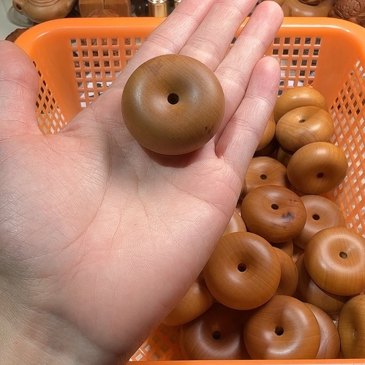 檀香木印度老山檀香精工小面包扣微瑕