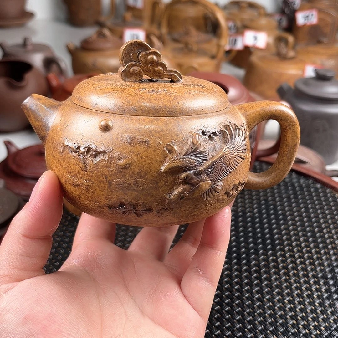 紫泥茶壶随***名宜兴紫砂