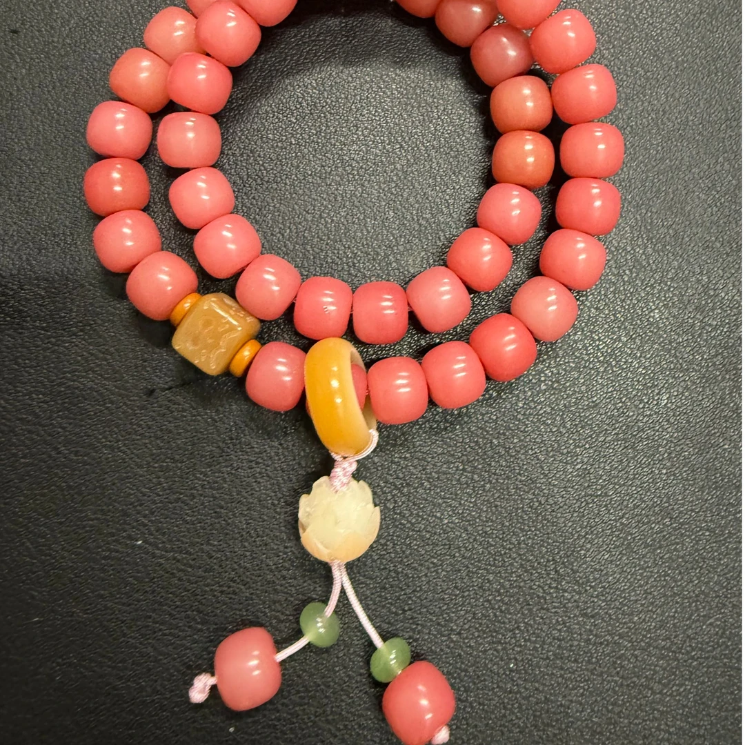 ZJ156 树莓粉双圈菩提