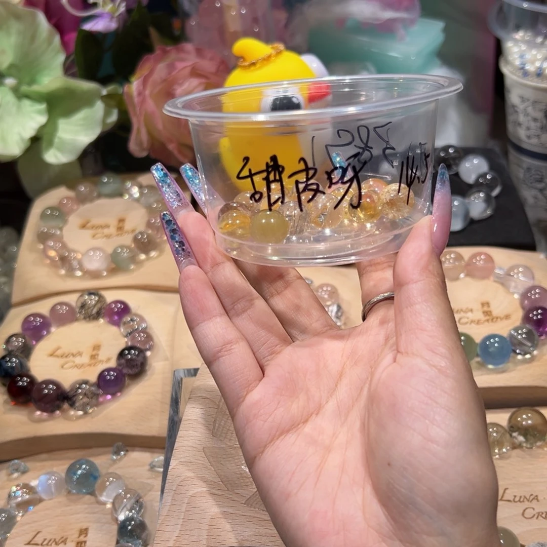 甜***呀烟晶手链银S925镶嵌