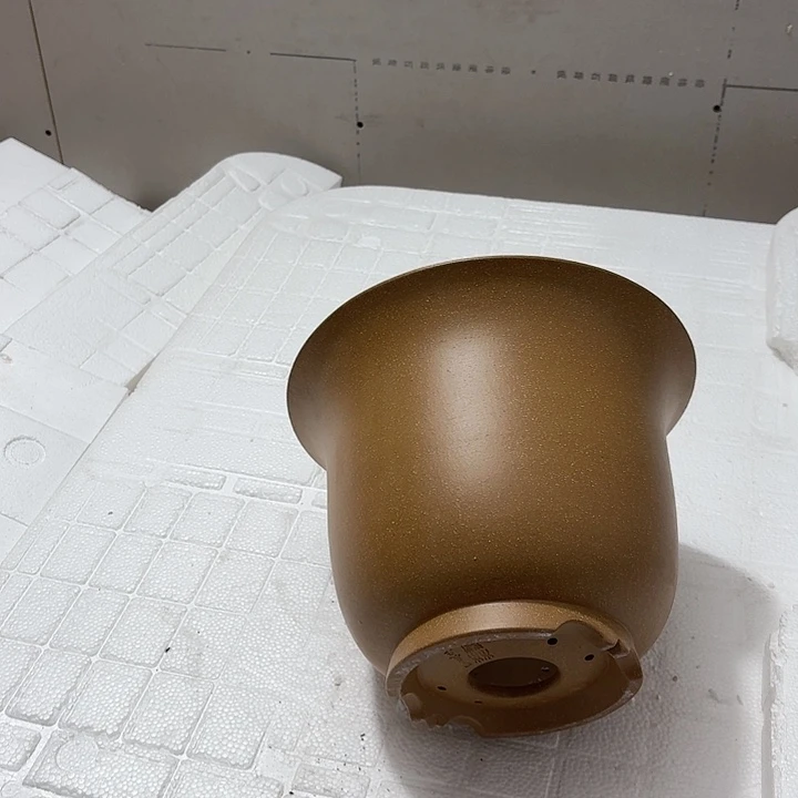 紫砂花盆M****生微瑕新款金钟青段