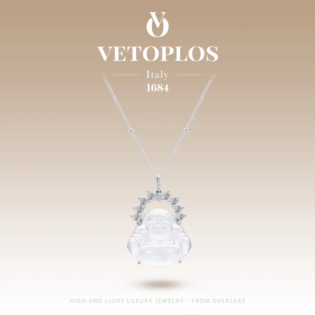 坠链均925银 【乐佛送财】Vetoplos国风莲花佛F3474