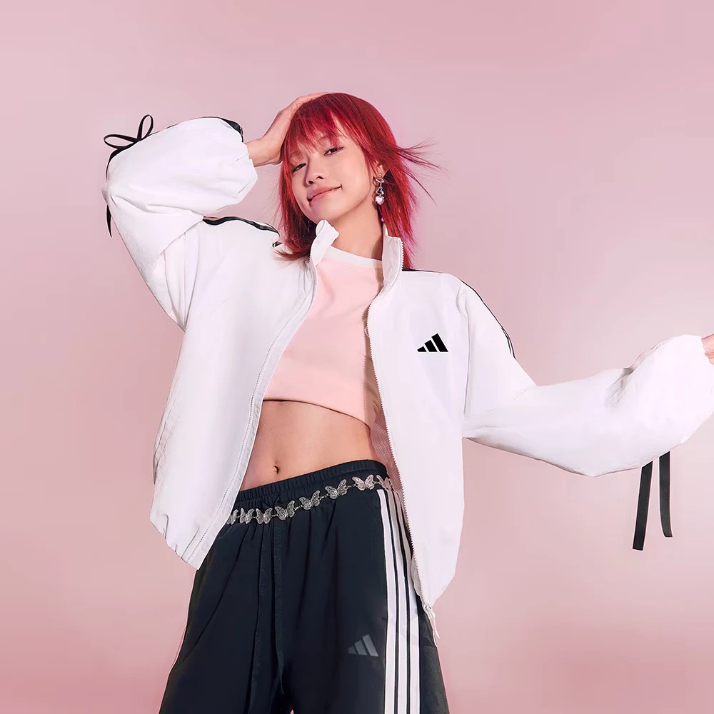 adidas阿迪达斯女子情人节DANCE WB 1梭织无帽外套JY5651