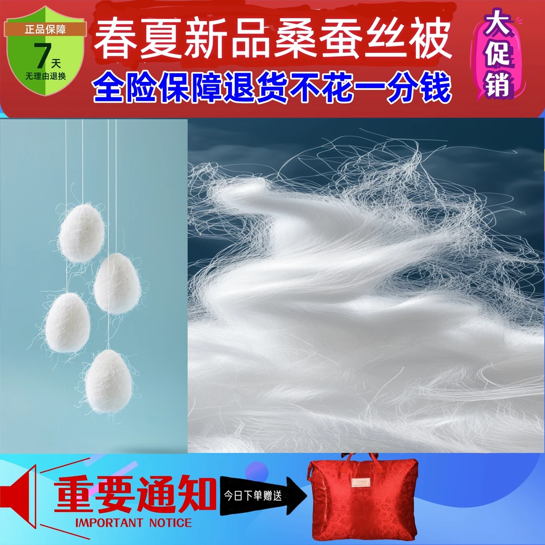 全棉桑蚕丝棉被夏凉被春秋被加厚冬被学生被现在用空调字母二合一