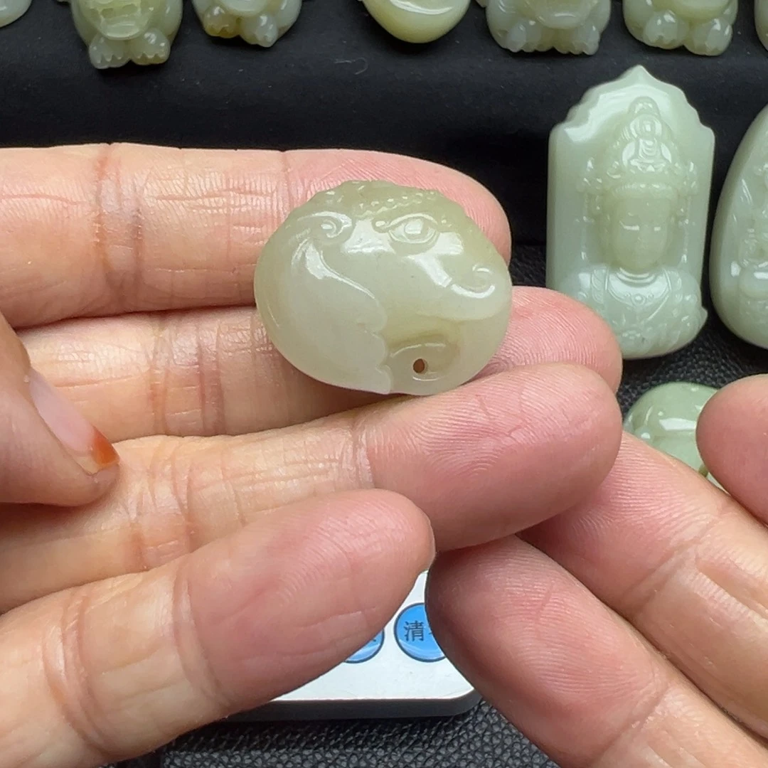 和田玉（糖玉）未镶嵌吊坠(不含链)