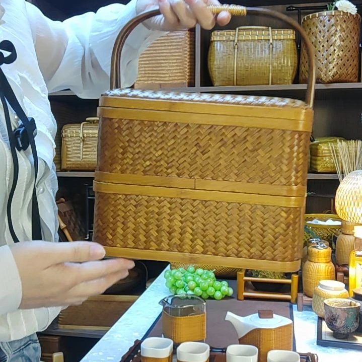 y*c双层方形收纳盒正方形