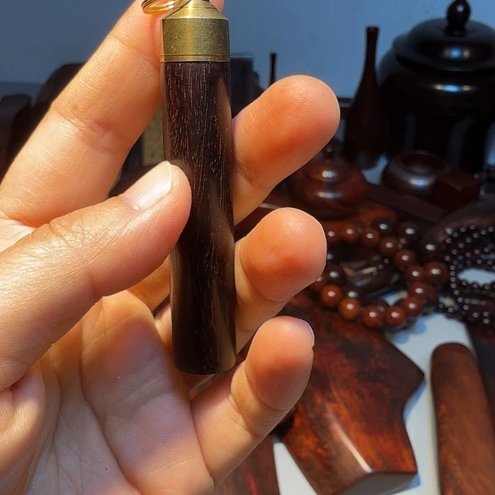 用****9印度小叶紫檀牙签罐