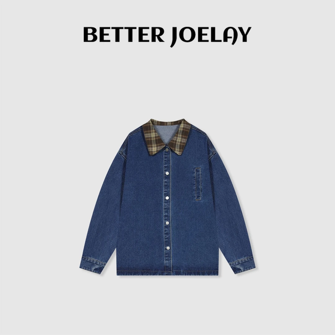 （MY）BETTER JOELAY -【织梦牛仔】牛仔外套韩版时尚百搭休闲ZZ2091