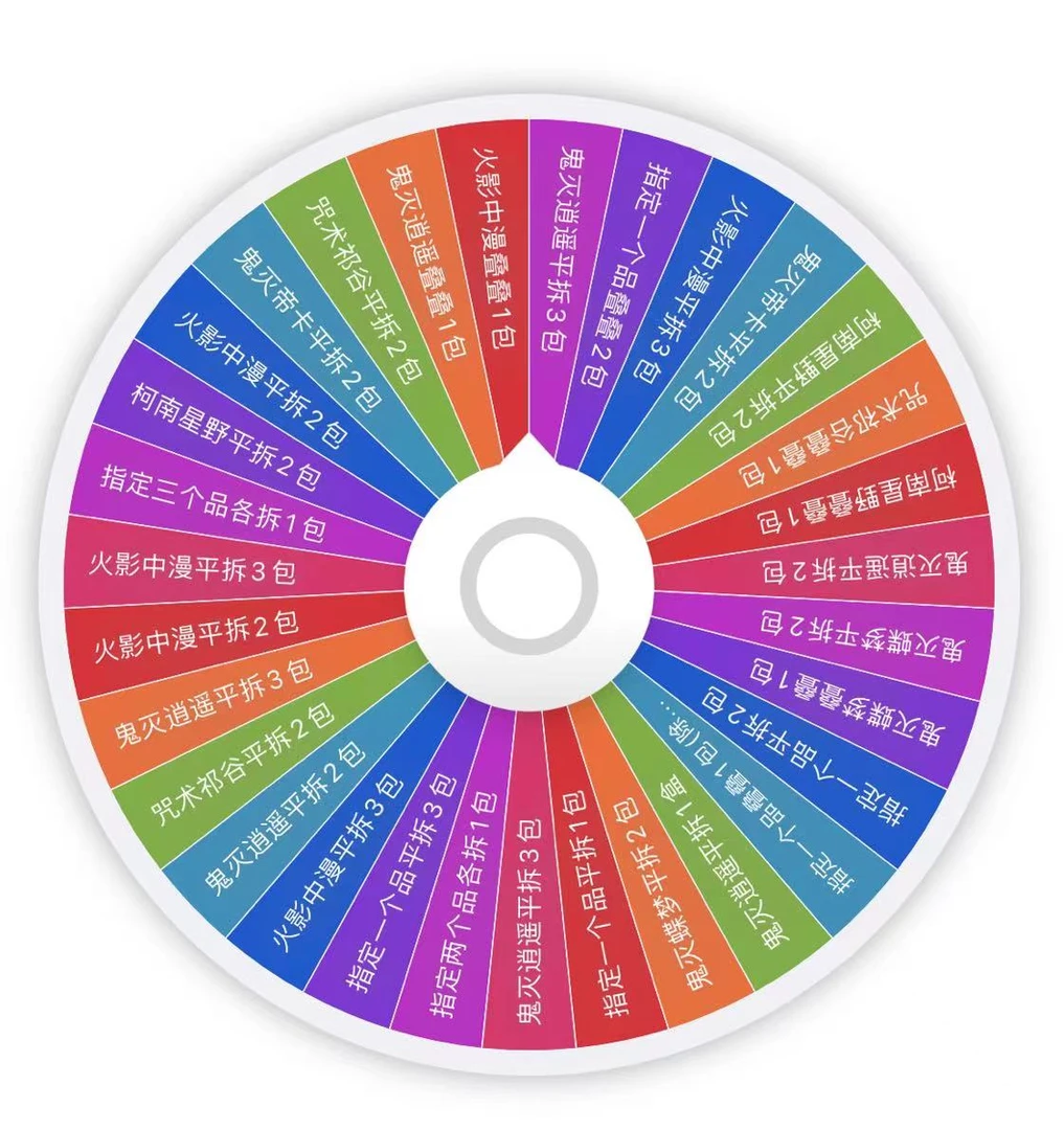 【色纸转盘大乱斗】柯南鬼灭咒术混ip色纸  收藏卡牌