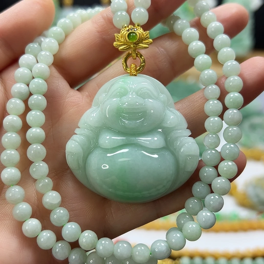 翡翠未镶嵌颈饰吊坠