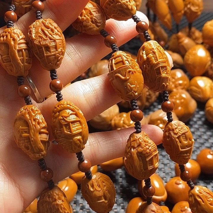 吊坠橄榄核园林脖挂