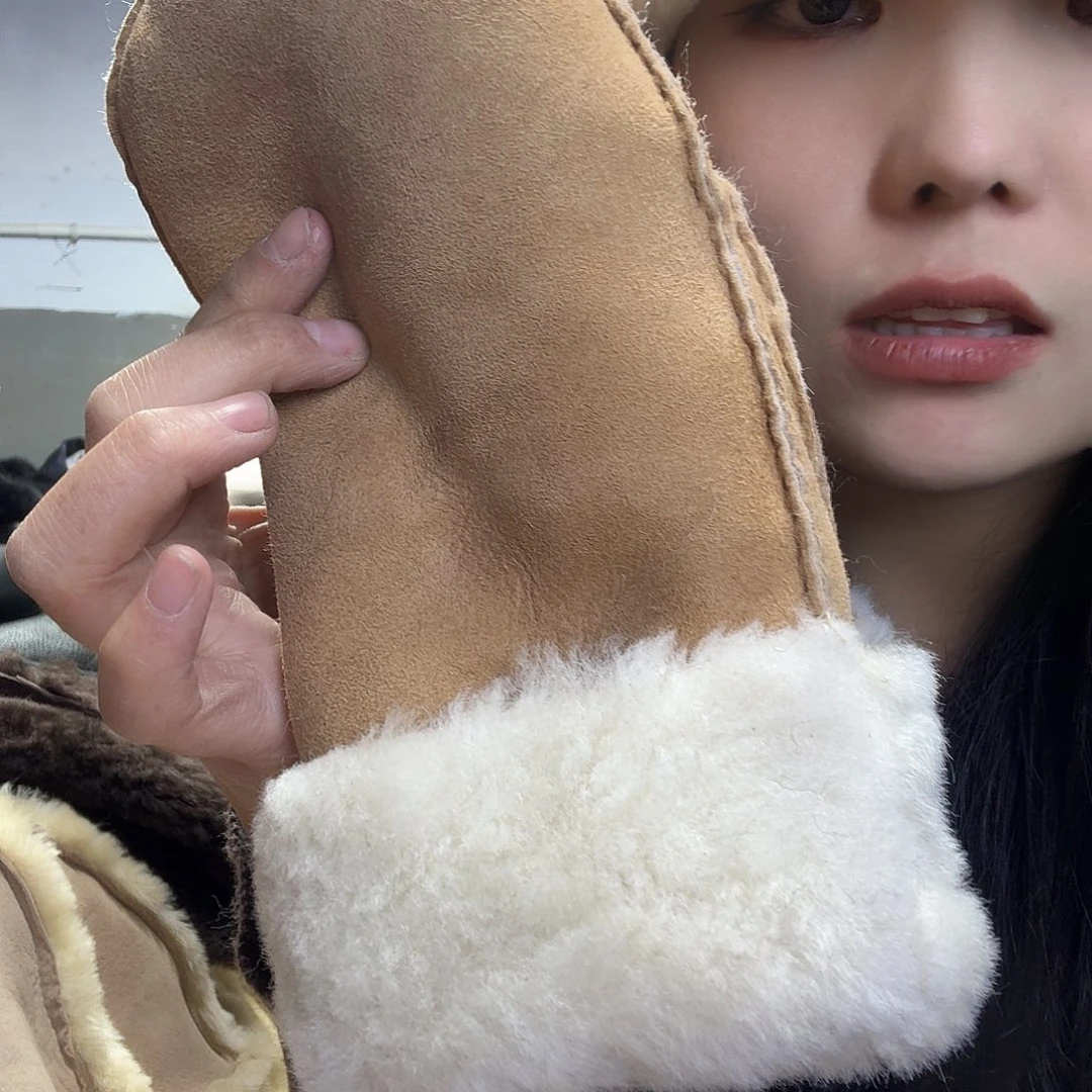 三醋酯纤维手闷整皮栗色