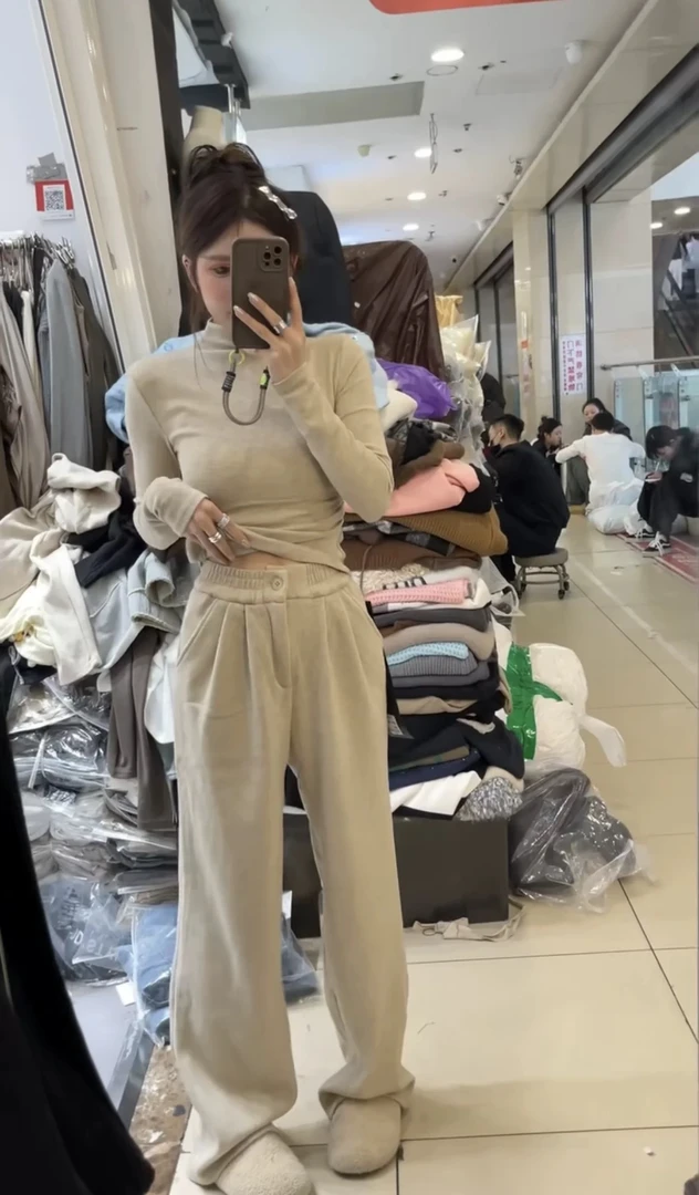 大大-高级显瘦时尚洋气上下两件套