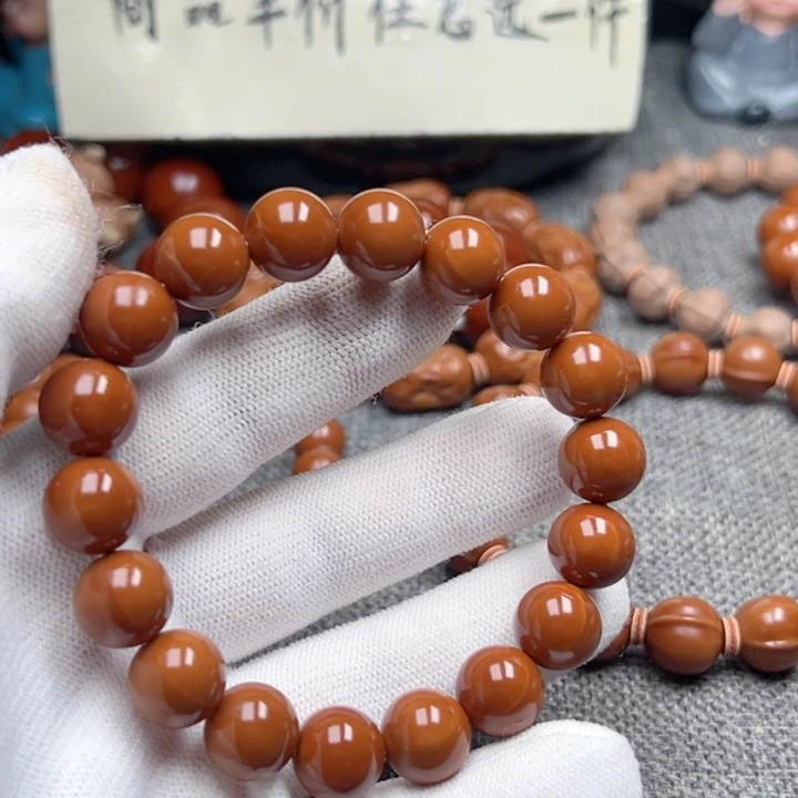 彦***超橄榄核手串1.2全品超小孔福利