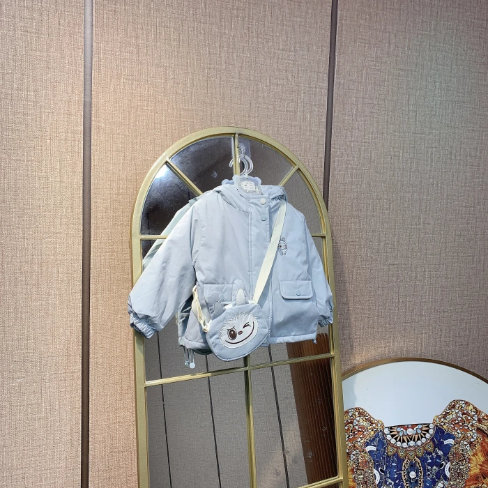 AN543   宝宝蓝色上衣外套  二棉