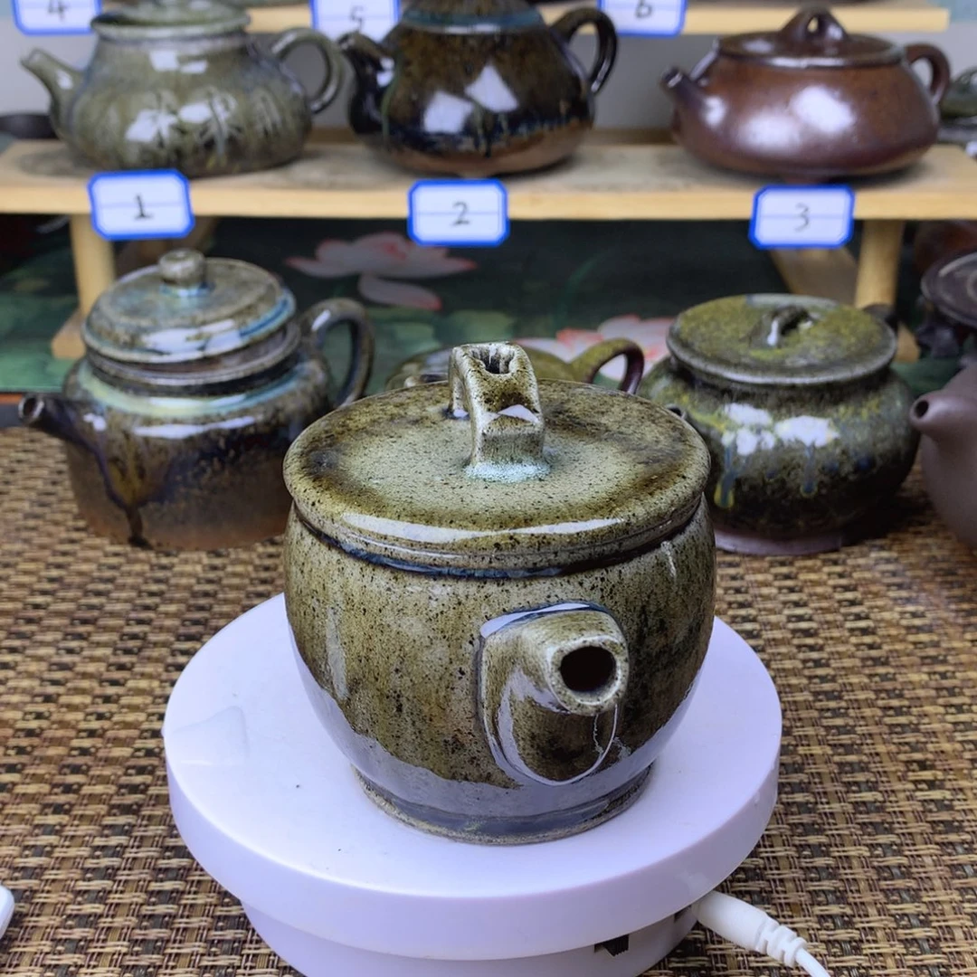 7***夫茶壶紫砂裸烧汉瓦